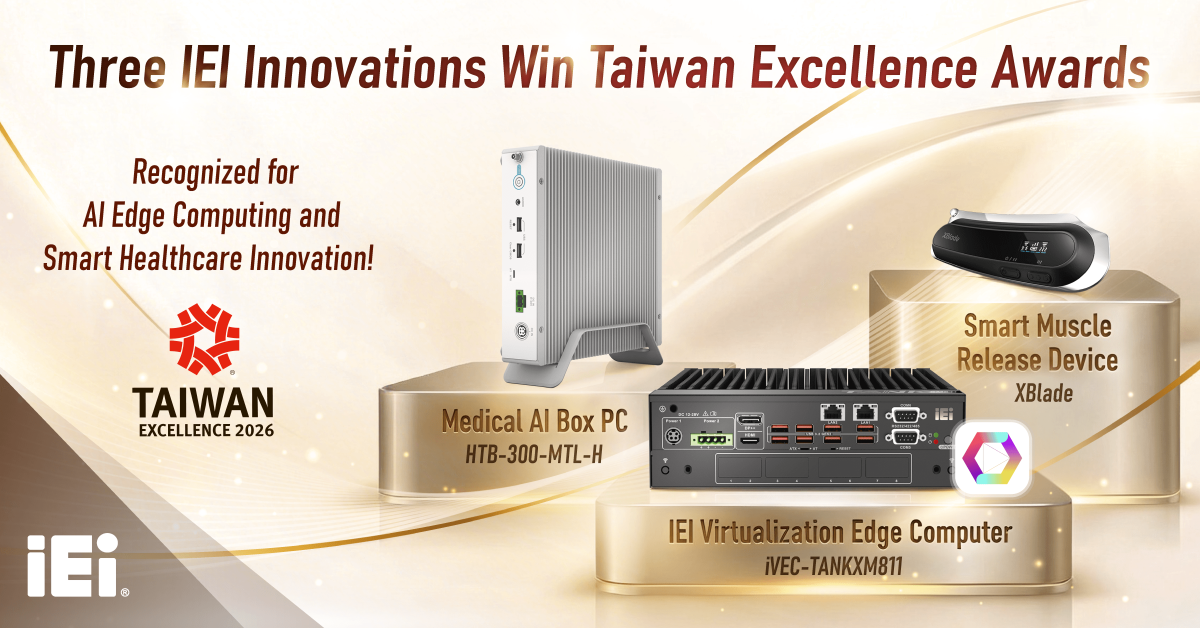 Wins 2026 Taiwan Excellence Awards in Edge AI Computing and Smart Healthcare
